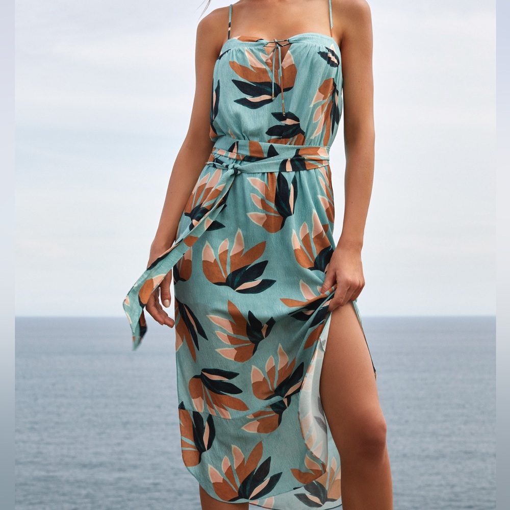 ViX Matisse Grace Midi Dress Size SP